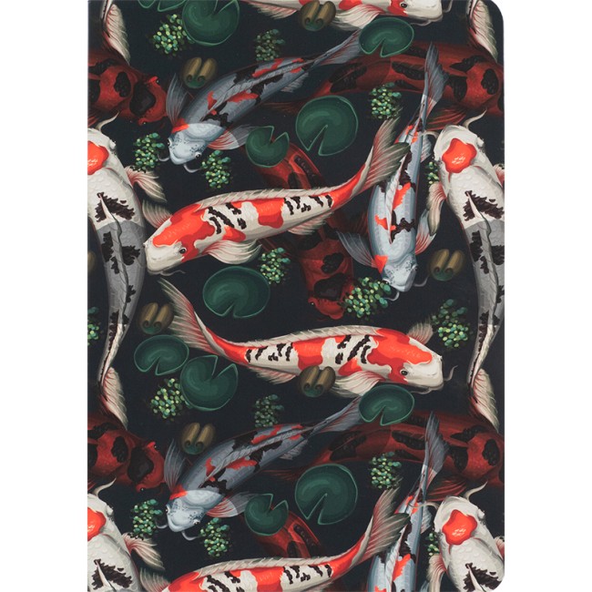 ბლოკნოტი ჩასანიშნი AXENT fish A5, 80ფ. უჯრა 8700-1-A green-red