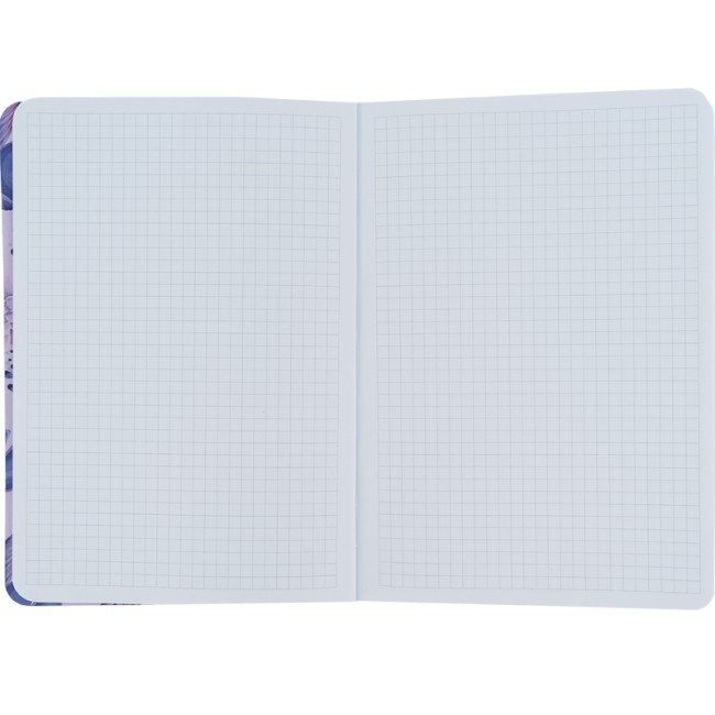 ბლოკნოტი ჩასანიშნი AXENT Fish A5, 80ფ. უჯრა 8700-3-A lilac blue