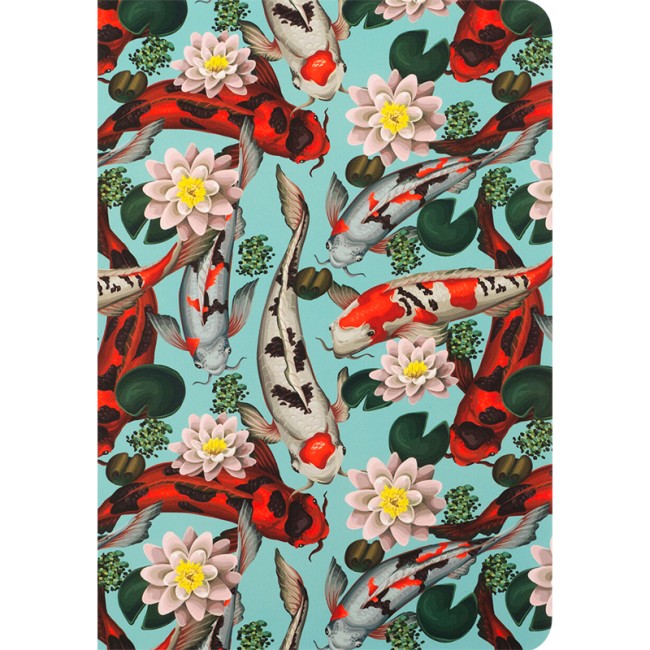 ბლოკნოტი ჩასანიშნი AXENT fish A5, 80ფ. უჯრა 8700-4-A blue-red