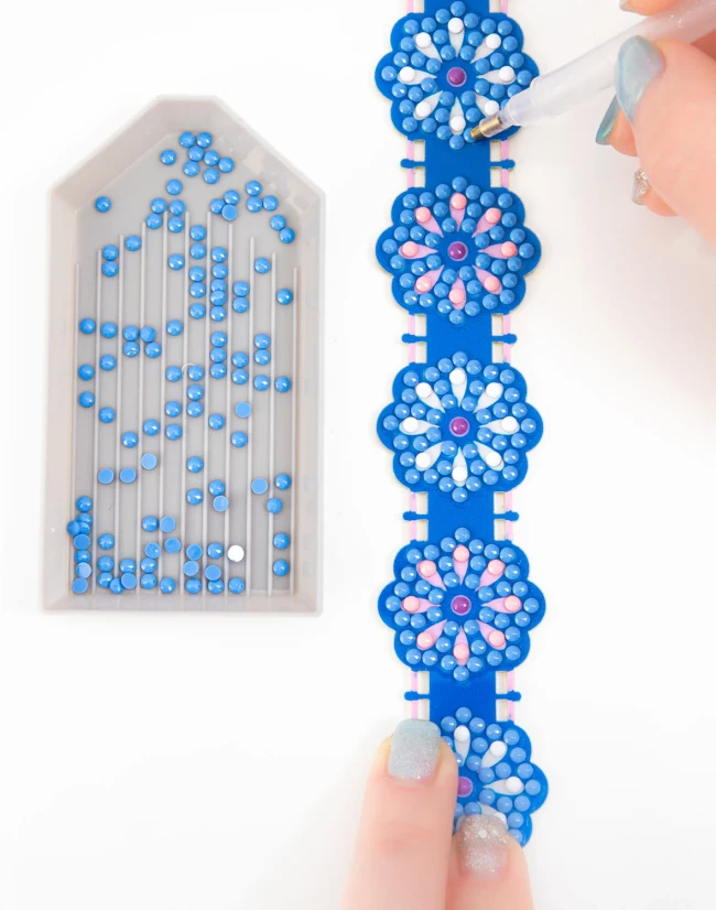 კრისტალური მოზაიკა Diamond Dotz DTZ11022 21 x 2.8სმ Flower Fun სამაჯური