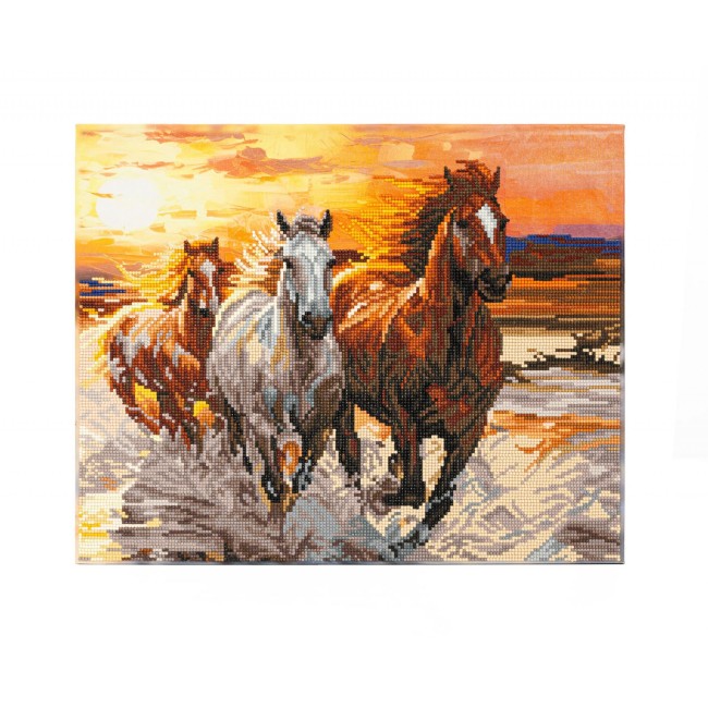 კრისტალური მოზაიკა Diamond Dotz DD345007 50*40სმ Sunset Gallop