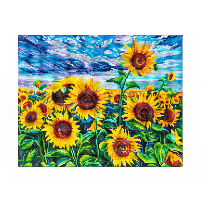 კრისტალური მოზაიკა Diamond Dotz DD345004 50*40სმ Landscape with Sunflowers