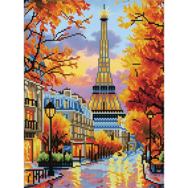კრისტალური მოზაიკა Diamond Dotz DD344009 30*40 სმ Eiffels Autumn Glow