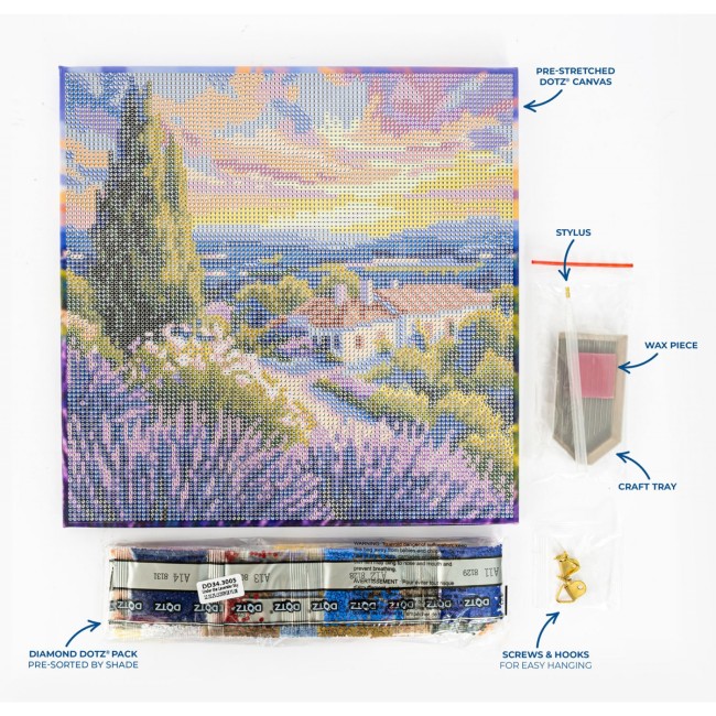კრისტალური მოზაიკა Diamond Dotz DD343005 30*30 სმ Under the Lavender Sky