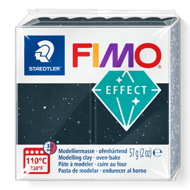 პოლიმერული თიხა STAEDTLER FIMO effect 57გრ. black granite 8010-903