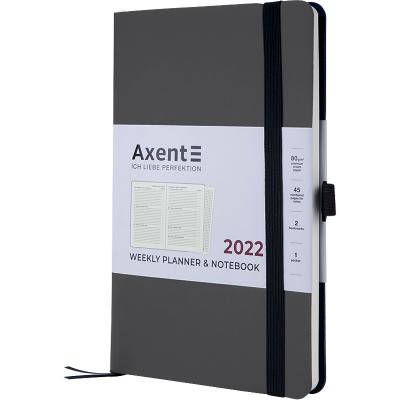 ბლოკნოტი  ყოველკვირეული AXENT 2022, 8506-22-03-A  ნაცრისფერი