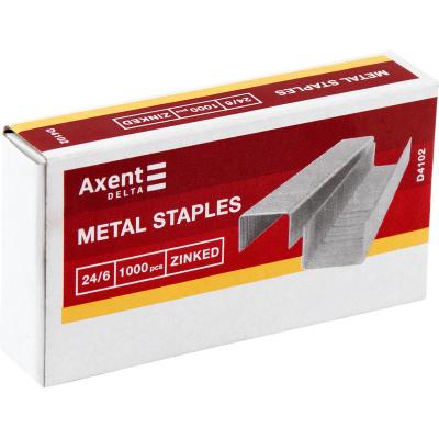 სტეპლერის სკობი AXENT/DELTA  D4102 24/6, 1000ც