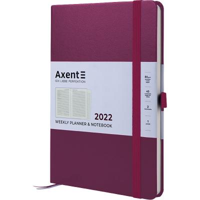 ბლოკნოტი  ყოველკვირეული AXENT 2022, 8507-22-46-A  ღვინისფერი