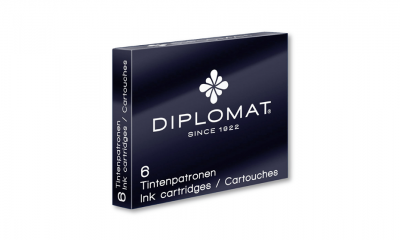 კარტრიჯი მელნის DIPLOMAT black 6ცალი 10275204 10701023