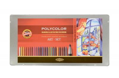 სამხატვრო ნაკრები KOH-I-NOOR POLYCOLOR 3896032001PL  ლით.კოლ.