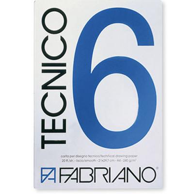 ქაღალდი სამხატვრო FABRIANO TECNICO6 50*70სმ. 240გრ. ბლოკი 20ფ 09805070