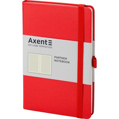 ბლოკნოტი ჩასანიშნი AXENT Partner 8308-05-A 125*195, 96ფ. ხაზი, წითელი