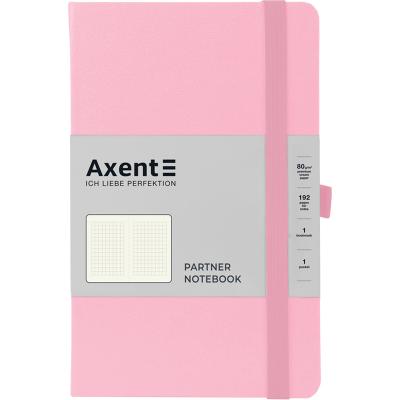 ბლოკნოტი ჩასანიშნი AXENT Partner  8201-49-А 125*195, 96ფ. უჯრა ვარდისფერი