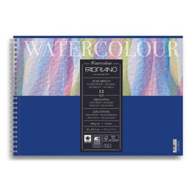 ქაღალდი აკვარელის FABRIANO Watercolour 32*41სმ. ბლოკი 12ფ. 300გრ. 25% COTTON 17663241