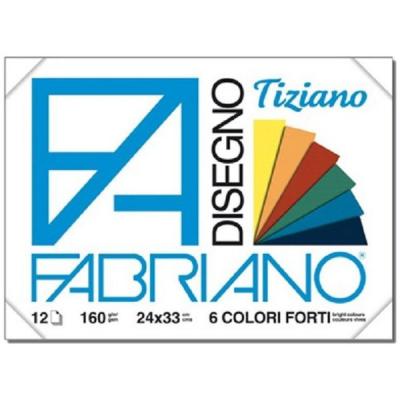 ქაღალდი FABRIANO TIZIANO 24*33სმ. 12ფ. 160გრ. Bright 66122433
