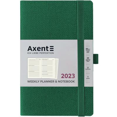 ბლოკნოტი  ყოველკვირეული AXENT 2023, 8514-23-23-A  მწვანე