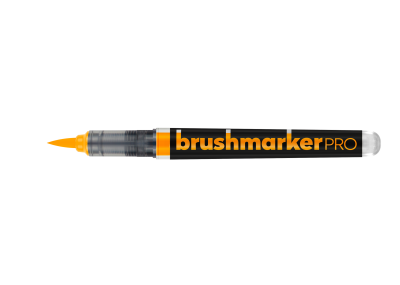 მარკერი ფუნჯი წყლის ბაზაზე KARIN Brushmarker PRO neon ORANGE 6120
