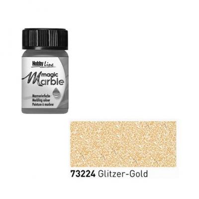საღებავი მარმარილოს ეფექტით C-Kreul HOBBY LINE Magic Marble 20მლ Glitter Gold 73224