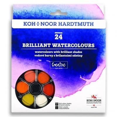 საღებავი აკვარელის koh-i-noor O22,5მმ  24ფ Brillant  მრგვალი 017450700002