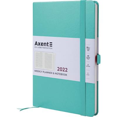 ბლოკნოტი  ყოველკვირეული AXENT 2022, 8507-22-16-A  ფირუზისფერი