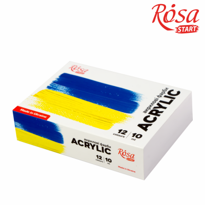 საღებავი აკრილის ROSA start UKRAINE  322111009 12x10მლ