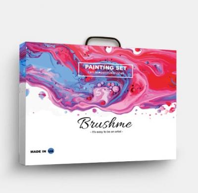 გასაფერადებელი ნომრებით BrushMe GX9391 Cat with glasses 40*50სმ. ტილო ჩარჩოზე, აკრილის საღებავი, ფუნჯები /ნაკრები/