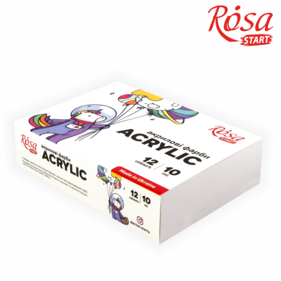 საღებავი აკრილის ROSA start Space Unicorn 322111010 12x10მლ