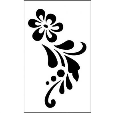 ტატუს შაბლონი ტრაფარეტი C-Kreul FANTASY La fleur 37359