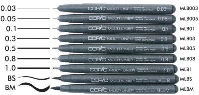ლაინერი COPIC Multiliner Classic 0,3მმ. 2207503