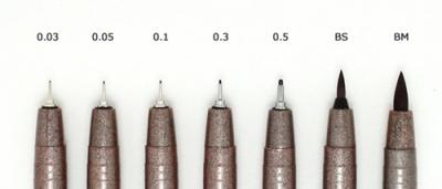 ლაინერი COPIC Multiliner Sepia 0,1მმ. 22075502
