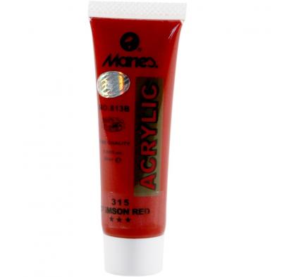 საღებავი აკრილის MARIES 120ml. Cimson Red 315