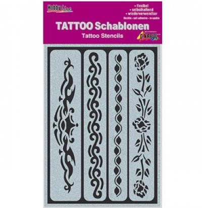 ტატუს შაბლონი ტრაფარეტი C-Kreul HOBBY LINE "Ribbons" 62140