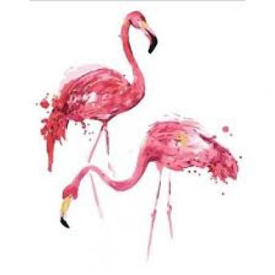 გასაფერადებელი ნომრებით BrushMe G472 Couple of flamingos 40*50სმ. ტილო ჩარჩოზე, აკრილის საღებავი, ფუნჯები /ნაკრები/