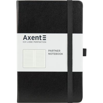 ბლოკნოტი ჩასანიშნი AXENT Partner 8308-01-A 125*195, 96ფ. ხაზი, შავი