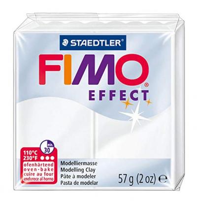 პოლიმერული თიხა STAEDTLER FIMO effect 57გრ. Translucent white  8020-014