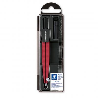 ფარგალი Staedtler NorisClub 550 50 M2 სასკოლო, Metallic red