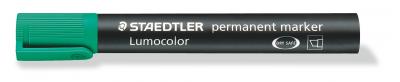 მარკერი პერმანენტული Staedtler Lumocolor green 350-5 ბრტყელი თავით