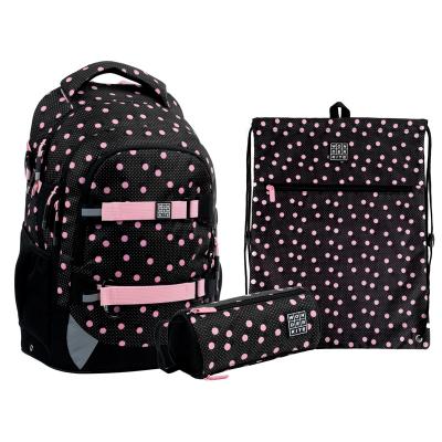 ზურგჩანთა, ნაკრები KITE Education SET_WK21-727M-1 Polka Dots (პენალი, ფეხსაცმლის ჩანთა)