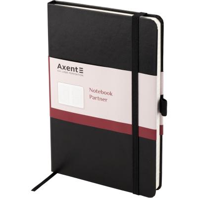 ბლოკნოტი ჩასანიშნი AXENT Partner Grand, 8203-01-A, 295*210, 100ფ, შავი, უჯრა 