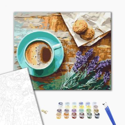 გასაფერადებელი ნომრებით BrushMe BS21514 Lavender morning 40*50სმ. ტილო ჩარჩოზე, აკრილის საღებავი, ფუნჯები /ნაკრები/