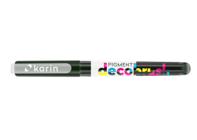 მარკერი ფუნჯი აკრილის KARIN PIGMENT decobrush BLACK 433U 29Z433