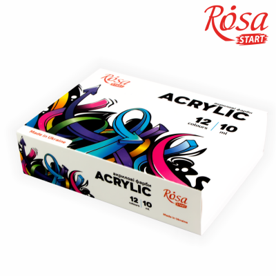 საღებავი აკრილის ROSA start GRAFFITI 322111011 12x10მლ