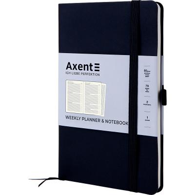 ბლოკნოტი  ყოველკვირეული AXENT დაუთარიღებელი 8601-21-01-A შავი