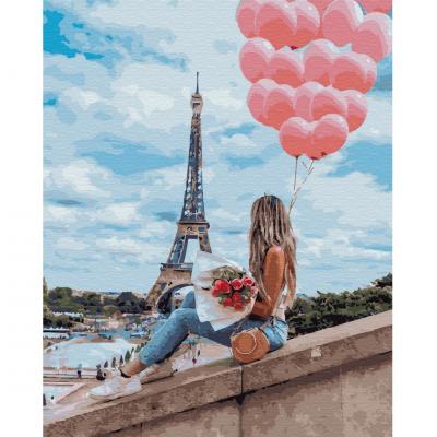 გასაფერადებელი ნომრებით BrushMe GX32297 Best day in Paris 40*50სმ. ტილო ჩარჩოზე, აკრილის საღებავი, ფუნჯები /ნაკრები/
