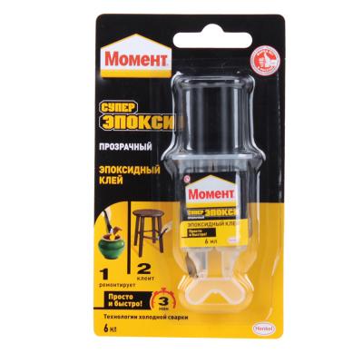 წებო MOMENT Henkel 6მლ. ორკომპონენტიანი ეპოქსიდური (შპრიცით)