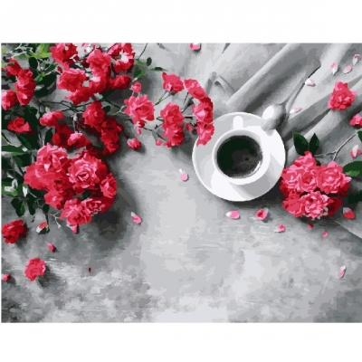 გასაფერადებელი ნომრებით BrushMe GX23287 Harmony of aromas 40*50სმ. ტილო ჩარჩოზე, აკრილის საღებავი, ფუნჯები /ნაკრები/