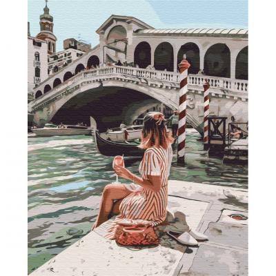 გასაფერადებელი ნომრებით BrushMe BS51620 Refreshing Venice 40*50სმ. ტილო ჩარჩოზე, აკრილის საღებავი, ფუნჯები /ნაკრები/