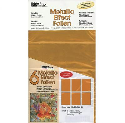 ლითონის იმიტაცია C-Kreul Hobby Line Gold ოქრო 140 x 140მმ 6 ფურცელი 49098
