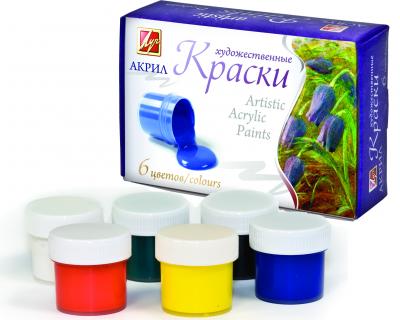 საღებავი აკრილის LUCH სამხატვრო 6 ფ. 22С 1408-08