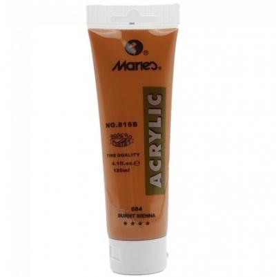 საღებავი აკრილის MARIES 120ml. Burnt Sienna 684